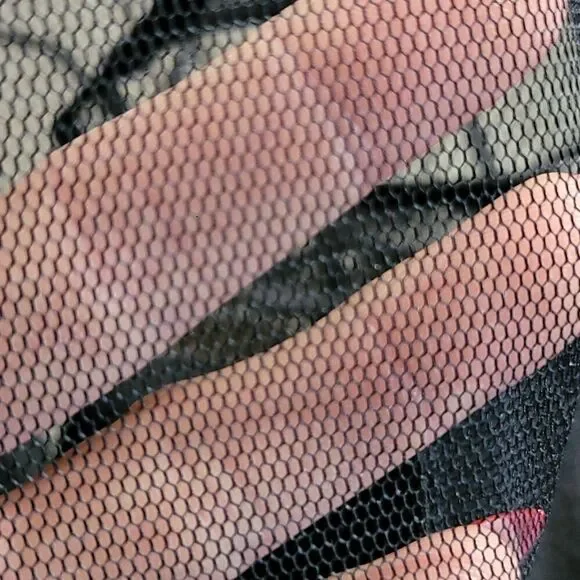 Black Aqua Mini Sheer Top Dress Juniors Size XS - Picture 7 of 7